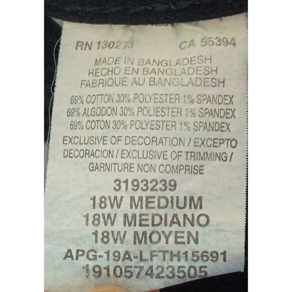 Bundle Set of 2: Lee Women 18W Medium Denim Stretch Regular Fit Jean Capris - Picture 7 of 8